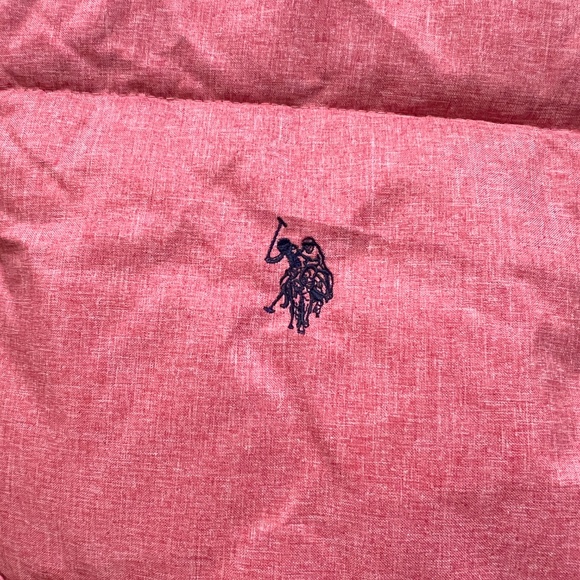 U.S. Polo Assn. sleeveless zip up essential Puffer Vest pink Size XL gorpcore - Picture 3 of 11